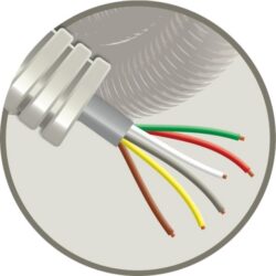 ELFLEX - Elflex tube précâblé 16mm gris + câble de téléphonie SVV gris 6X0
