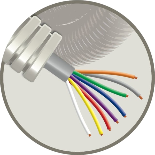 ELFLEX - Elflex tube précâblé 16mm gris + câble de téléphonie SVV gris 8X0 ELFLEX - Elflex tube précâblé 16mm gris + câble de téléphonie SVV gris 8X0