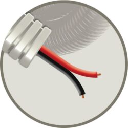 ELFLEX - Elflex tube précâblé 16mm gris + câble haut-parleur LS 2x1