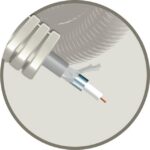 ELFLEX - Elflex tube précâblé 16mm gris + coax VOO interieur - EFELB1