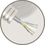 ELFLEX - Elflex tube précâblé 16mm gris + data U/UTP CAT6 PVC T300 - EFUTP6H