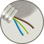 ELFLEX - Elflex tube précâblé 16mm gris + installation VOB 3G1