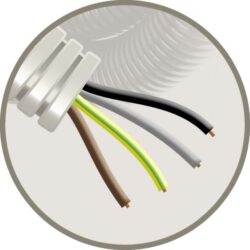 ELFLEX - Elflex tube précâblé 16mm gris + installation VOB 4G1