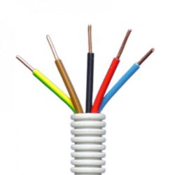 ELFLEX - Elflex tube précâblé 16mm gris + installation VOB 5G1