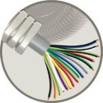 ELFLEX - Elflex tube précâblé 20mm gris + câble de téléphonie SVV gris 16x0