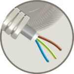 ELFLEX - Elflex tube précâblé 20mm gris + câble d'installation XVB 3G2