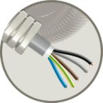 ELFLEX - Elflex tube précâblé 20mm gris + câble d'installation XVB 5G1