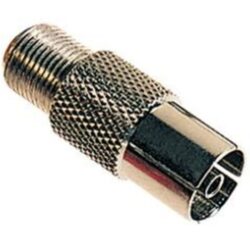 ELIMEX - Adaptateur - Prise F femelle / Fiche coaxiale femelle 9.5mm - 10 pièces - 34313