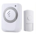 ELIMEX - Carillon sur piles avec témoin LED + Bouton poussoir - Blanc - 24107