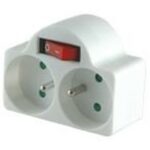 ELIMEX - Domino avec interrupteur unipolaire et témoin - 2x 2P+T 16A - 3680W max. - 38373