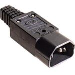 ELIMEX - Fiche IEC - C14 mâle 3 broches - 10A - Conforme VDE - 34304