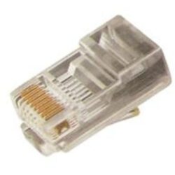 ELIMEX - Fiche RJ45 mâle avec guide - Pour câble rond UTP - Cat. 5E - 10 pièces - 34456