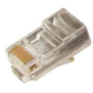 ELIMEX - Fiche RJ45 mâle avec guide - Pour câble rond UTP - Cat. 5E - 10 pièces - 34456
