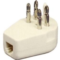 ELIMEX - Fiche téléphonique mâle - Entrée RJ14 6/4 femelle - 34451