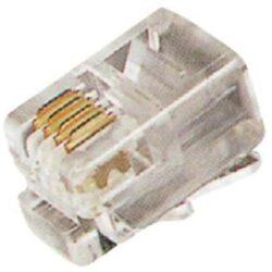ELIMEX - Fiches téléphoniques RJ9 4/4 mâles - A sertir (1 set = 100 pièces) - 34415