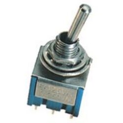 ELIMEX - Inverseur bipolaire miniature ON/ON - 250V AC - 2A / DPDT-6P - 10 pièces - 34187