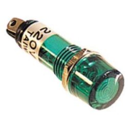 Détails visibles de Lampe témoin néon verte avec résistance intégrée 34243 pour Voyants et témoins lumineux