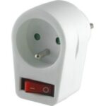 ELIMEX - Prise avec interrupteur unipolaire et témoin - 2P+T 16A - 3680W max. - 38372