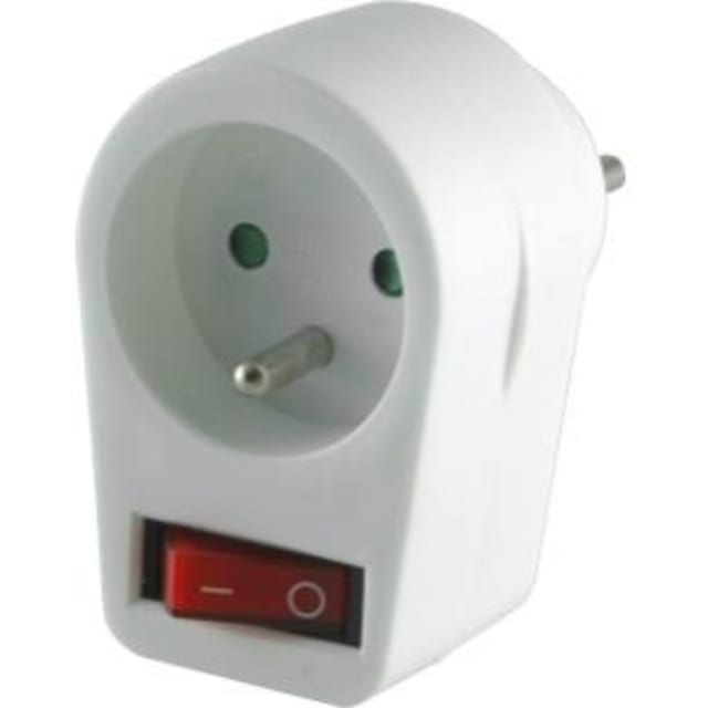 ELIMEX - Prise avec interrupteur unipolaire et témoin - 2P+T 16A - 3680W max. - 38372 ELIMEX - Prise avec interrupteur unipolaire et témoin - 2P+T 16A - 3680W max. - 38372