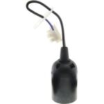 ELIMEX - Socket E27 + Patte de montage + Raccord sucre - HO3VVH2-F - Noir - 24cm - 60250