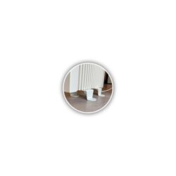 Détails visibles de Pieds coudés intérieurs pour radiateur électrique pour Radiateur électrique à inertie