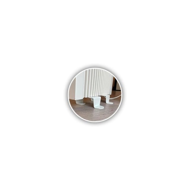 ELKATHERM - Radiateur électrique à inertie 410ISD Pieds pour SD coudés à l'intérieur R9010 - ELK410ISD/RAL9010 ELKATHERM - Radiateur électrique à inertie 410ISD Pieds pour SD coudés à l'intérieur R9010 - ELK410ISD/RAL9010