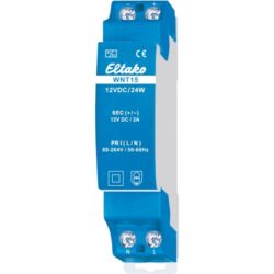 Alimentation rail DIN 12 V DC 24 W, configuration visible