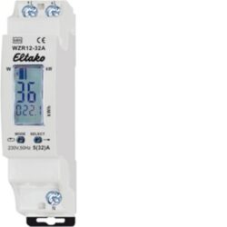 Détails visibles de Compteur d'énergie électronique 32A avec remise à zéro pour Compteurs kWh