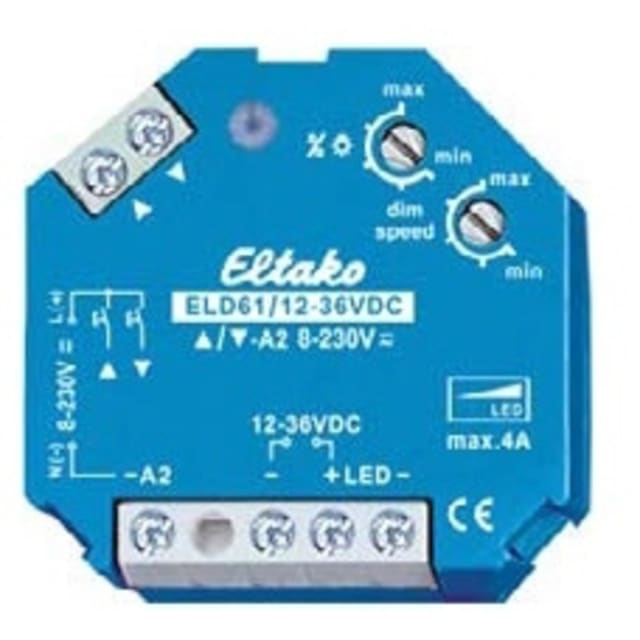 ELTAKO - Variateur électronique encastré pour 12-36V LED's ELTAKO - Variateur électronique encastré pour 12-36V LED's