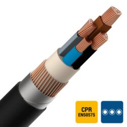ENERGIEKABEL - EXAVB câble d'énergie XLPE/PVC armé 1kV Cca s3d2a3 3X120+70mm² - EXAVB3X120+70-CCA B 500