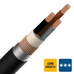 ENERGIEKABEL - EXAVB câble d'énergie XLPE/PVC armé 1kV Cca s3d2a3 3X16mm² - EXAVB3X16-CCA B 1000