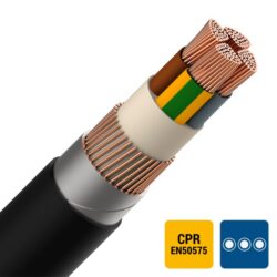 ENERGIEKABEL - EXAVB câble d'énergie XLPE/PVC armé 1kV Cca s3d2a3 4G120mm² - EXAVB4G120-CCA B 1000