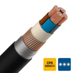 ENERGIEKABEL - EXAVB câble d'énergie XLPE/PVC armé 1kV Cca s3d2a3 4G70mm² - EXAVB4G70-CCA B 1000