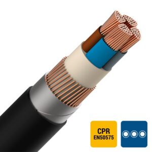 ENERGIEKABEL - EXAVB câble d'énergie XLPE/PVC armé 1kV Cca s3d2a3 4X150mm² - EXAVB4X150-CCA B 1000