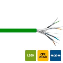 ENERGIEKABEL - TPGF téléphonie LS0H blindé par paire intérieur 150V Cca s1d2a1 noir 20X2X0