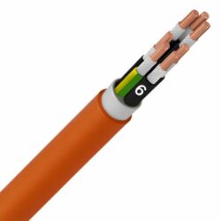 Détails visibles de Câble électrique FR2 orange 0,6/1kV 7G2,5 mm² pour Câbles résistants au feu