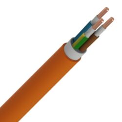 Détails visibles de Câble électrique orange résistant au feu 3G2,5 mm² 0,6/1 kV pour Câbles sans halogène XGB
