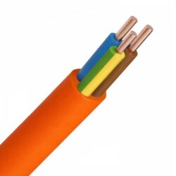 Détails visibles de Câble électrique résistant au feu 3G2,5 orange 500V pour Câble sans halogène EXGB