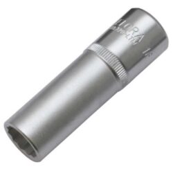 Détails visibles de Douille longue 12 pans 22 mm carré 1/2 DIN 3124 pour Douille