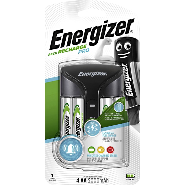 Energizer - Chargeur de batterie Accu Recharge Pro + 4x AA 2000mAh - CHARGEINT Energizer - Chargeur de batterie Accu Recharge Pro + 4x AA 2000mAh - CHARGEINT