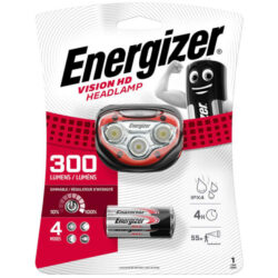 Energizer - Lampe frontale 3 LED Vision HD - 300/45/140lm