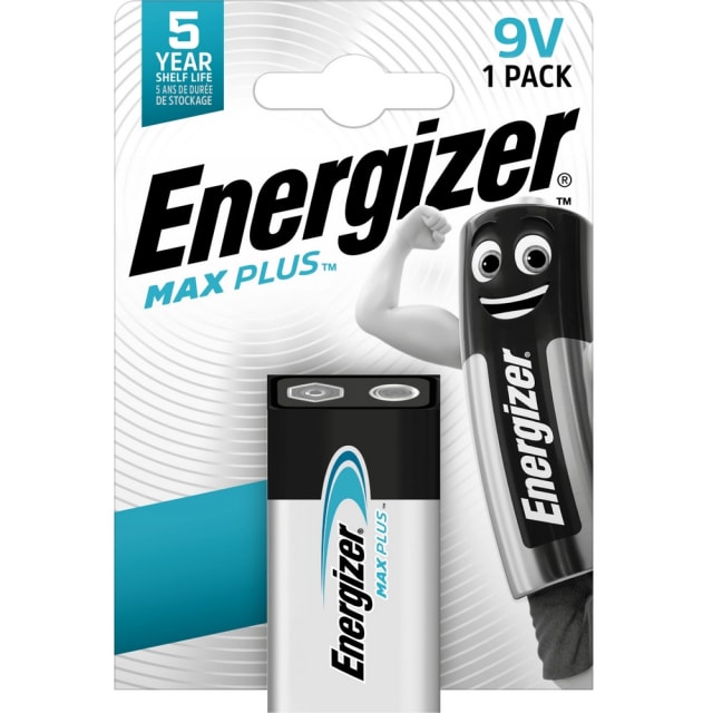 Energizer - Pile alcaline Max Plus - 9V - 6LR61 - blister 1 pc. - MAXP9VBL1 Energizer - Pile alcaline Max Plus - 9V - 6LR61 - blister 1 pc. - MAXP9VBL1