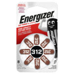 Energizer - Pile auditive EZ Turn & Lock 312/PR41 - blister 8 pcs. - 8EZ312TL