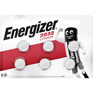 Energizer - Pile bouton Lithium 3V CR2032 - blister 6 pcs. - CR2032/6