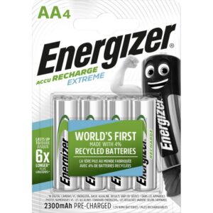 Energizer - Pile rechargeable Recharge Extreme - AA 2300mAh - blister 4 pcs. - 4HR6EX2300