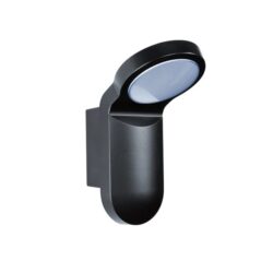 Applique murale extérieure LED 3000K noir, dimensions 205 x 104 x 143 mm