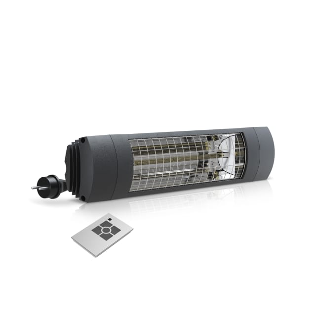 Chauffage infrarouge extérieur 1800W télécommande noir – Image 1