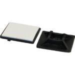 Excel Networking Solutions - Base d'attache de câble auto-adhésive 28 x 28 mm noir - lot de 100 - 180-231