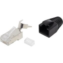 Excel Networking Solutions - CAT6A STP CRIMP PLUG Black pack 100 - 100-118-100