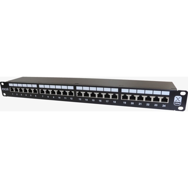 Excel Networking Solutions - CAT6A Screened PCB punchdown panel - 24-port Excel Networking Solutions - CAT6A Screened PCB punchdown panel - 24-port